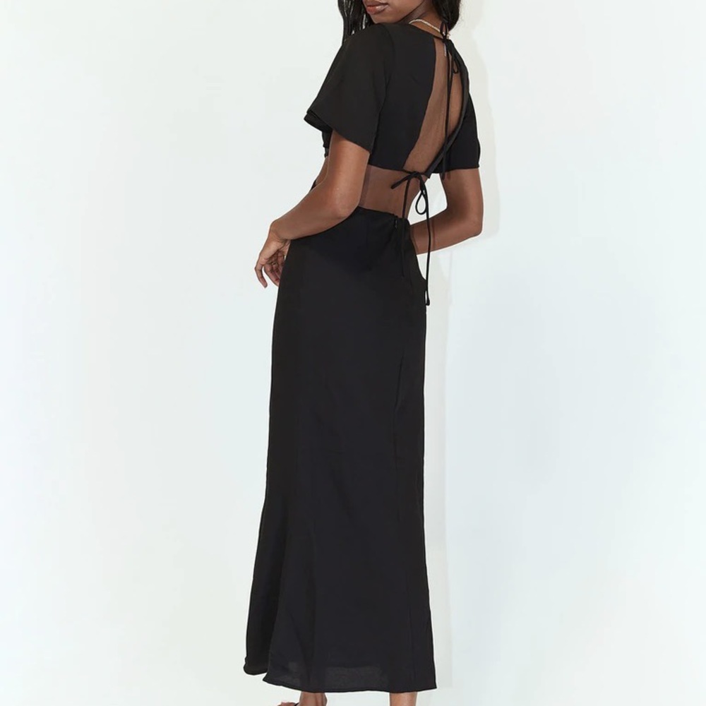 Princess Polly Black Backless Maxi Dress